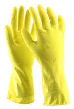 Safe-On gummihandsker gul størrelse L 